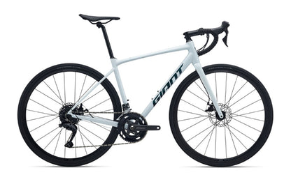 giant contend ar 3 aluminum 10 speed road bike icicle white right side