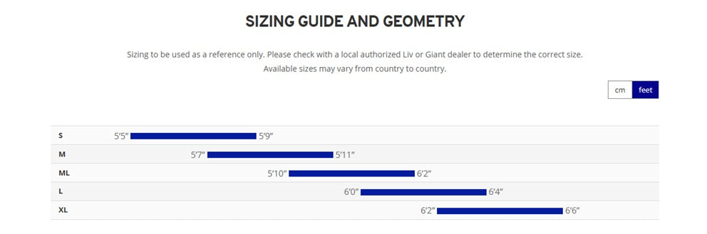 giant contend ar 3 aluminum 10 speed road bike Sizing