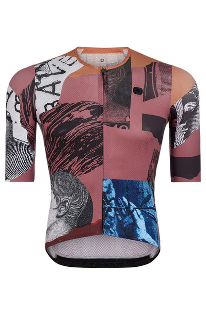 Giordana Men’s La Posta Urto Full Zipper Short Sleeve Cycling Jersey