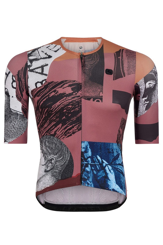 Giordana Men’s La Posta Urto Full Zipper Short Sleeve Cycling Jersey