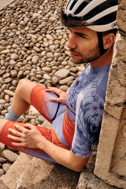 Giordana Men’s La Posta Urto Full Zipper Short Sleeve Cycling Jersey