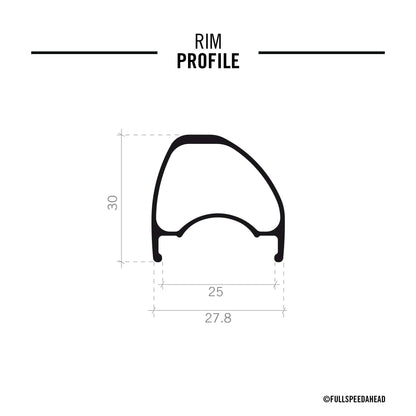 FSA Non Series AGX i25 Wheelset