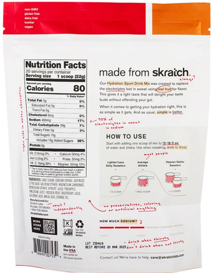 Skratch Hydration - Fruit Punch (440G)