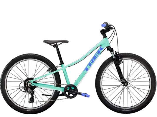 trek precaliber 24 8 speed suspension kids bike right side view