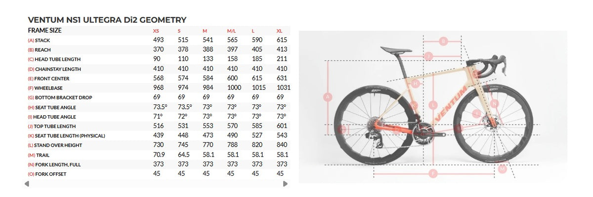 Ventum NS1 Carbon Shimano Ultegra Di2 Road Bike