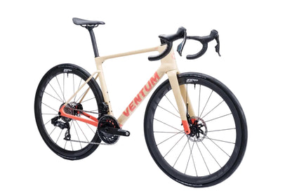 ventum nsa v3 carbon force axs 12 speed road bike limoncello diagonal right side