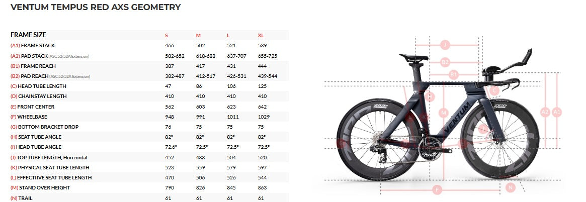 Ventum Tempus Carbon Sram Red AXS Triathlon Bike