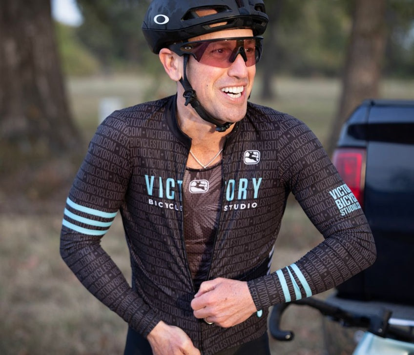 Victory Bicycle Studio + Giordana FR-C Long Sleeve Cycling Jersey