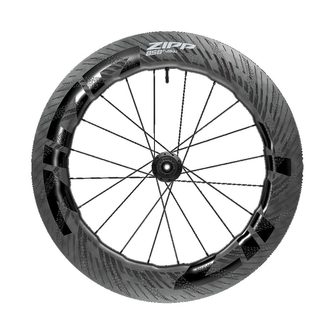 Zipp 858 NSW Carbon Tubeless Clincher Disc Brake Rear Bicycle Wheel