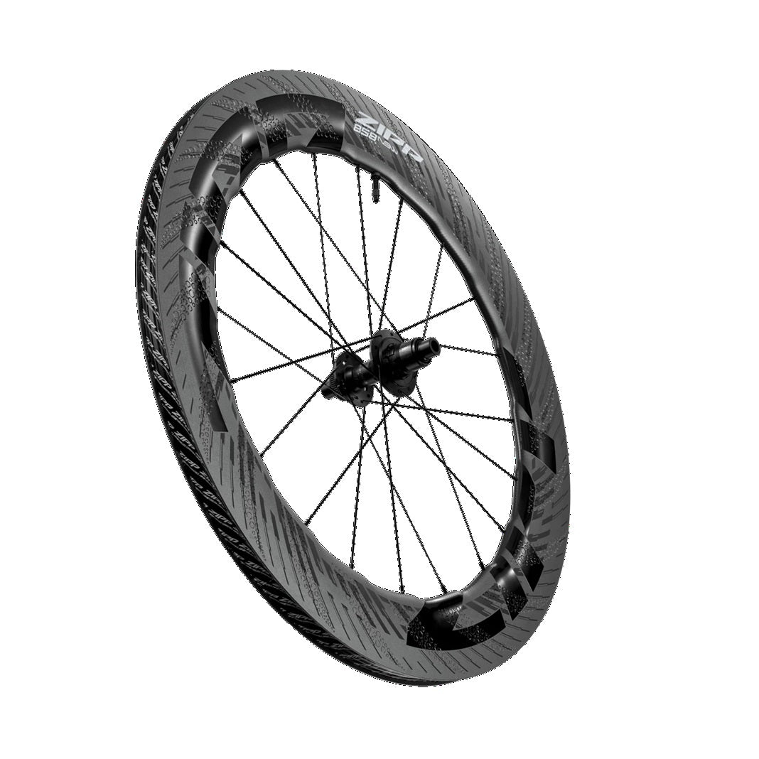 Zipp 858 NSW Carbon Tubeless Clincher Disc Brake Rear Bicycle Wheel