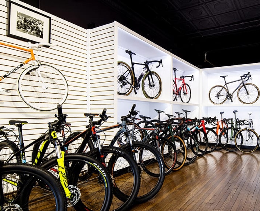 interior photo of Victory Bicycle Studio