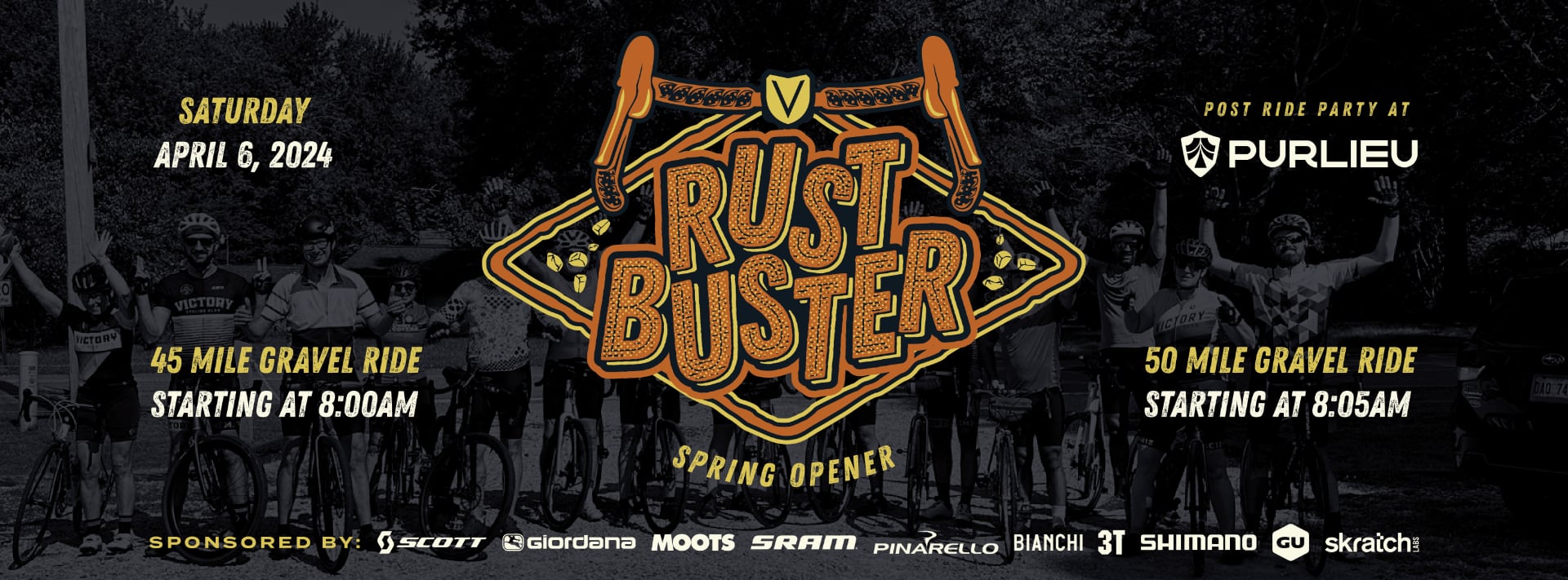 Rust Busters Banner Image with Event Details